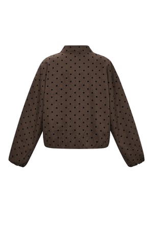 Geweven Polyestervezel Vrouwen Jas Casual Puntjes h5 Afbeelding3