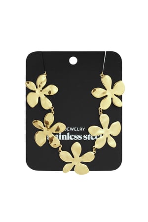 Stainless Steel Chain Necklaces Flower Casual Daily Simple Series Women's jewelry h5 Picture4