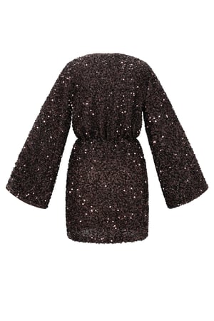 Tessuto Fibra di Poliestere Abito Mini Donna Elegante Paillettes Autunno/Inverno h5 Immagine3