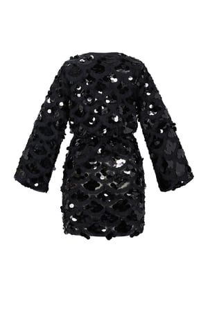 Tessuto Fibra di Poliestere Abito Mini Donna Elegante Paillettes h5 Immagine3