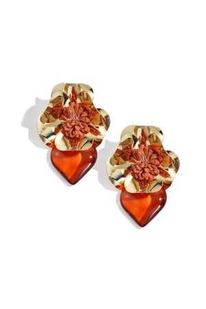 Iron Drop Earrings Flower Daily Ethnic Series Women's jewelry h5 Picture4