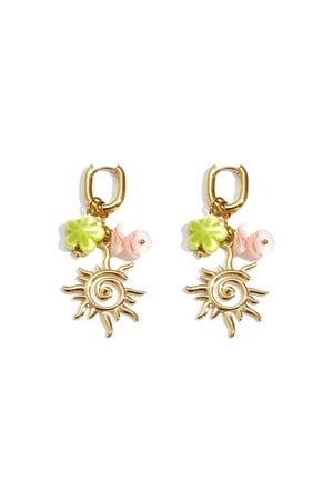 Stainless Steel Drop Earrings Flower Casual Holiday/Beach Romantic Series Women's jewelry h5