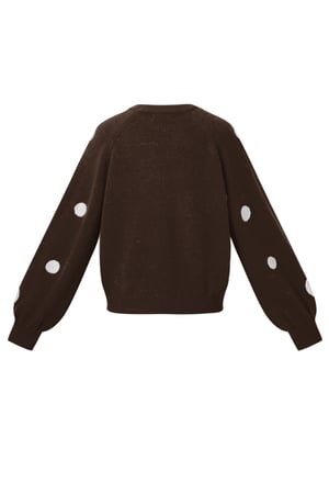 Knitted Polyester Fiber Women's Knit Sweaters Casual Polka Dots h5 Picture3