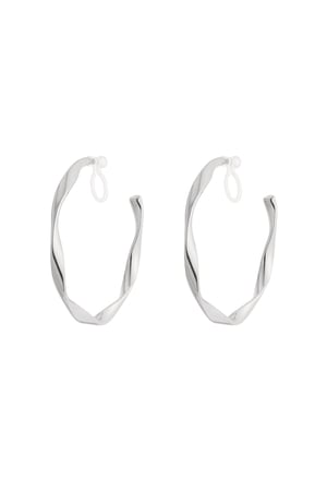 Twist Hoops Clip Earrings h5 