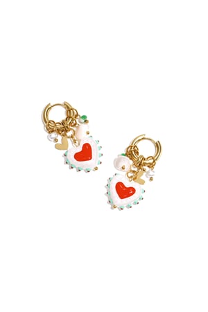 Stainless Steel Drop Earrings Heart Casual Valentine's Day Romantic Series Women's jewelry h5 