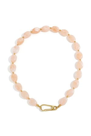 Necklace with beads and front closure design h5