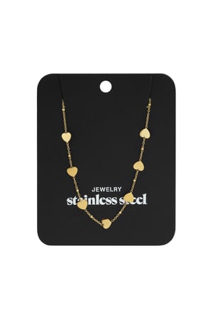 Roestvrijstalen kettingen met hart, casual, dagelijks, eenvoudig, serie, damessieraden h5 Afbeelding4