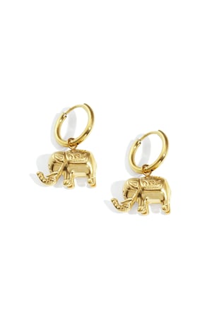 Boucles d'oreilles éléphant h5 