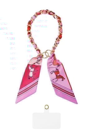 Telephone cord satin luxury - multi h5 