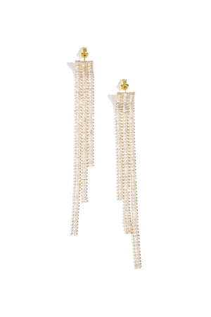 Koperen oorbellen met hanger, geometrisch, elegant, kerst, luxe serie, damessieraden h5