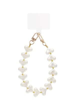 İnci kalpli moda telefon kablosu h5 