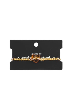 Polyester Beaded Bracelets Heart Casual Daily Simple Series Women's jewelry h5 Picture4