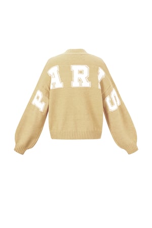 Gestrickte Polyesterfaser Damen Strickpullover Casual Letters h5 Bild3