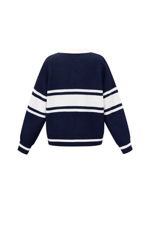 Knitted Polyester Fiber Women's Knit Sweater Sporty Letters h5 Picture3