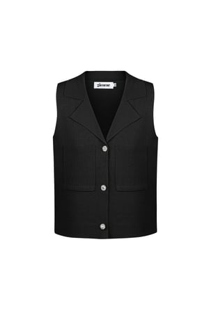 Viscose Women's Sleeveless Top V-Neck Buttoned Front h5 