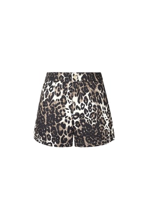 Cotton Women's Shorts Leopard Print High Waist h5 