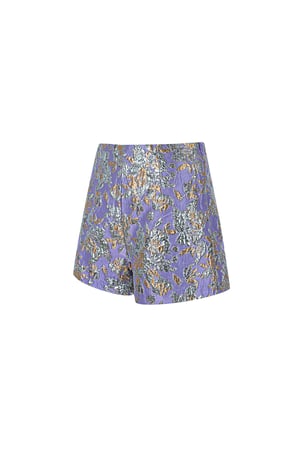 Polyester Women's High-Waisted Shorts Floral Print h5 Picture7