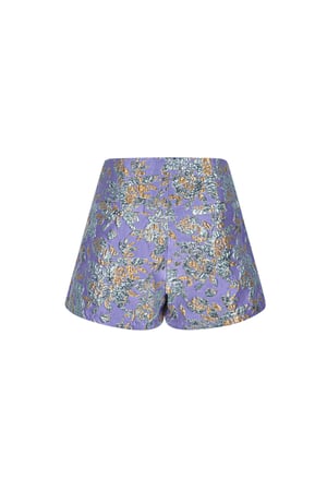 Polyester Women's High-Waisted Shorts Floral Print h5 Picture8