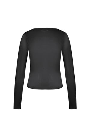 Polyester Women's Long Sleeve Crop Top Square Neckline Bodycon Fit h5 Picture5