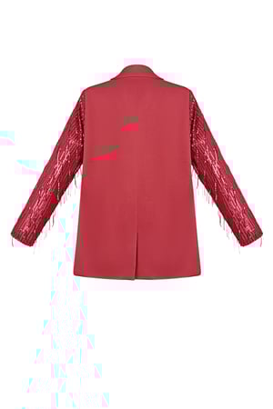 Polyester Women's Suit Jacket Fringe Sleeve Design h5 Picture7