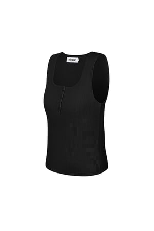 Viscose Women's Sleeveless Top Ribbed Knit Button Front h5 Picture7