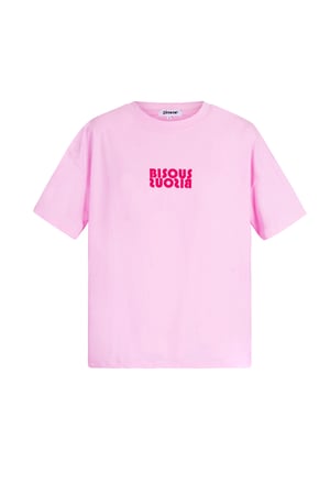Pamuk Kadın T-shirt Oversized Logo Baskı h5 