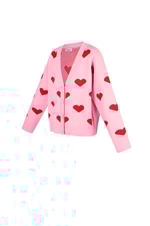 Viscose Knitted Women's Cardigan Cute Heart Pattern Fall/Winter h5 Picture12