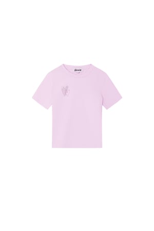 Cotton Children's T-shirt Casual Embroidered Heart Design h5 Picture6