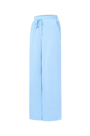 Woven Polyester Women's Straight Pants Casual Solid Color Spring/Summer h5 Picture7