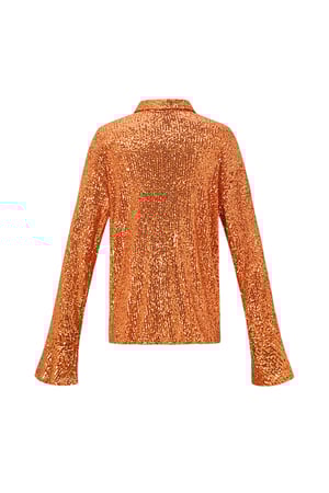 Polyester Sequin Women's Blouse Shimmering Long Sleeve h5 Picture6