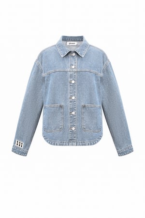 Denim Women's Jacket Classic Fit with Brand Logo Patch h5