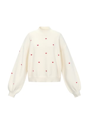 Knitted sweater with hearts h5 Picture10