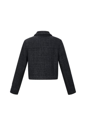 Tessuto in Fibra di Poliestere Giacca Donna Elegante a quadri Statement h5 Immagine3