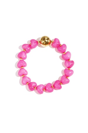 Statement bracelet with heart-shaped beads h5
