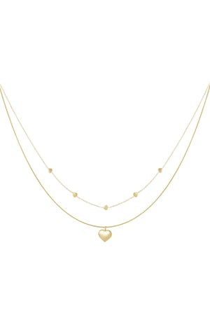 Katmanlı Kolyeler Kalp Günlük Basit Seri Kadın Takıları h5 