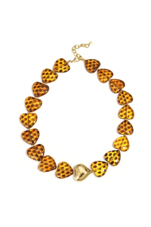 Acrylic Beaded Necklaces Heart Retro Daily Classic Series Women's jewelry h5