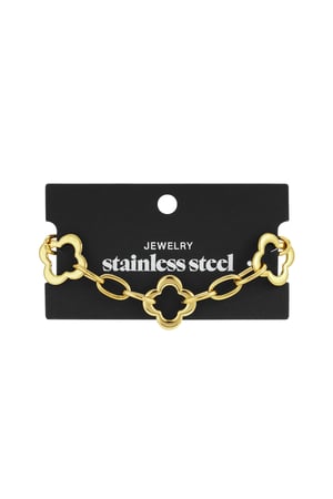 Stainless Steel Chain Bracelets Clover Casual Daily  Women's jewelry h5 Picture4