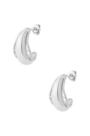 Stainless Steel Hoop Earrings Geometric Casual Daily h5 Picture3