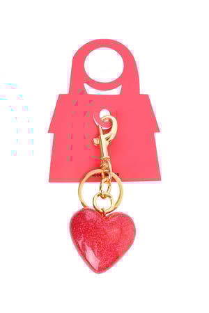 Glitter Heart Bag Charm h5 Picture3