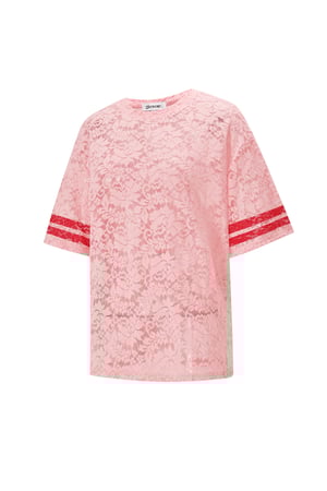 Polyester Fiber Women's T-shirt Sporty Color Clash h5 Picture2