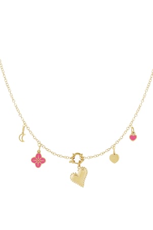 Kalın kalp DIY kolye h5 Resim3