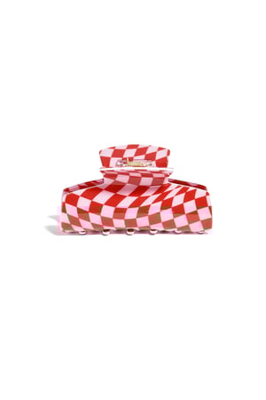 Hair Clips Plaid Casual Imitation Acetate sheet Valentine's Day Accessories h5 Picture2