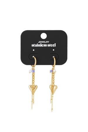 Heart drop earrings h5 Picture5