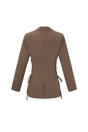 Örme Poliester İplik Kadın Takım Elbise Şık Bağcıklı h5 Resim3