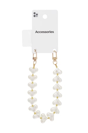 İnci kalpli moda telefon kablosu h5 Resim4