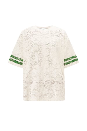 Polyester Fiber Women's T-shirt Sporty Color Clash h5 Picture10