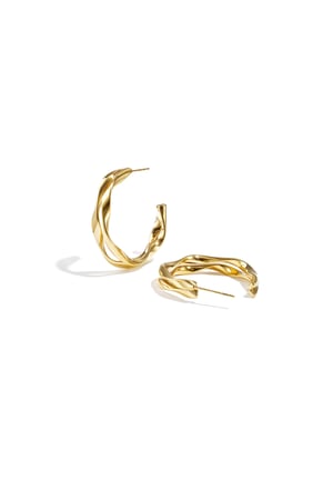 Organic double hoop earrings h5 