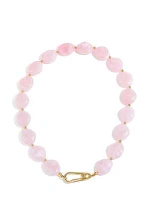 Bead necklace with front closure design h5