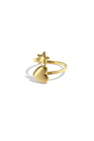 Ring with heart and star h5
