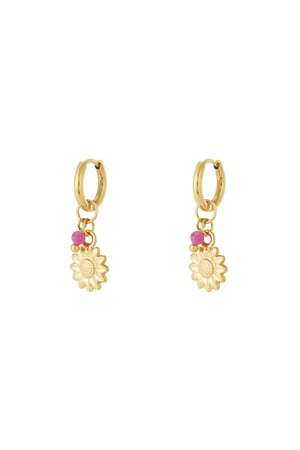 Pink petal Earrings h5 
